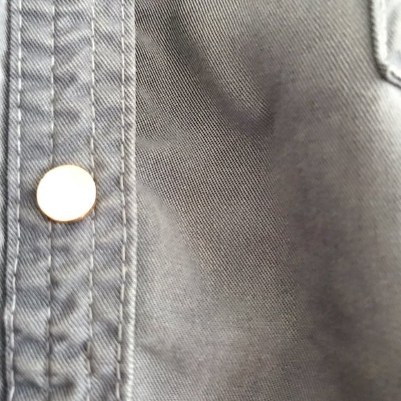 Teal Dress With Cinched Waist Military Style - Picture 5 of 7